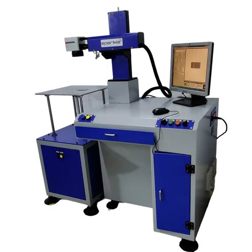 Laser Marking Machine For Heavy Vehicle Parts - 50W Fiber Laser, Marking Speed 8000 mm/s, Marking Area 110 mm x 110 mm, Air Cooling System