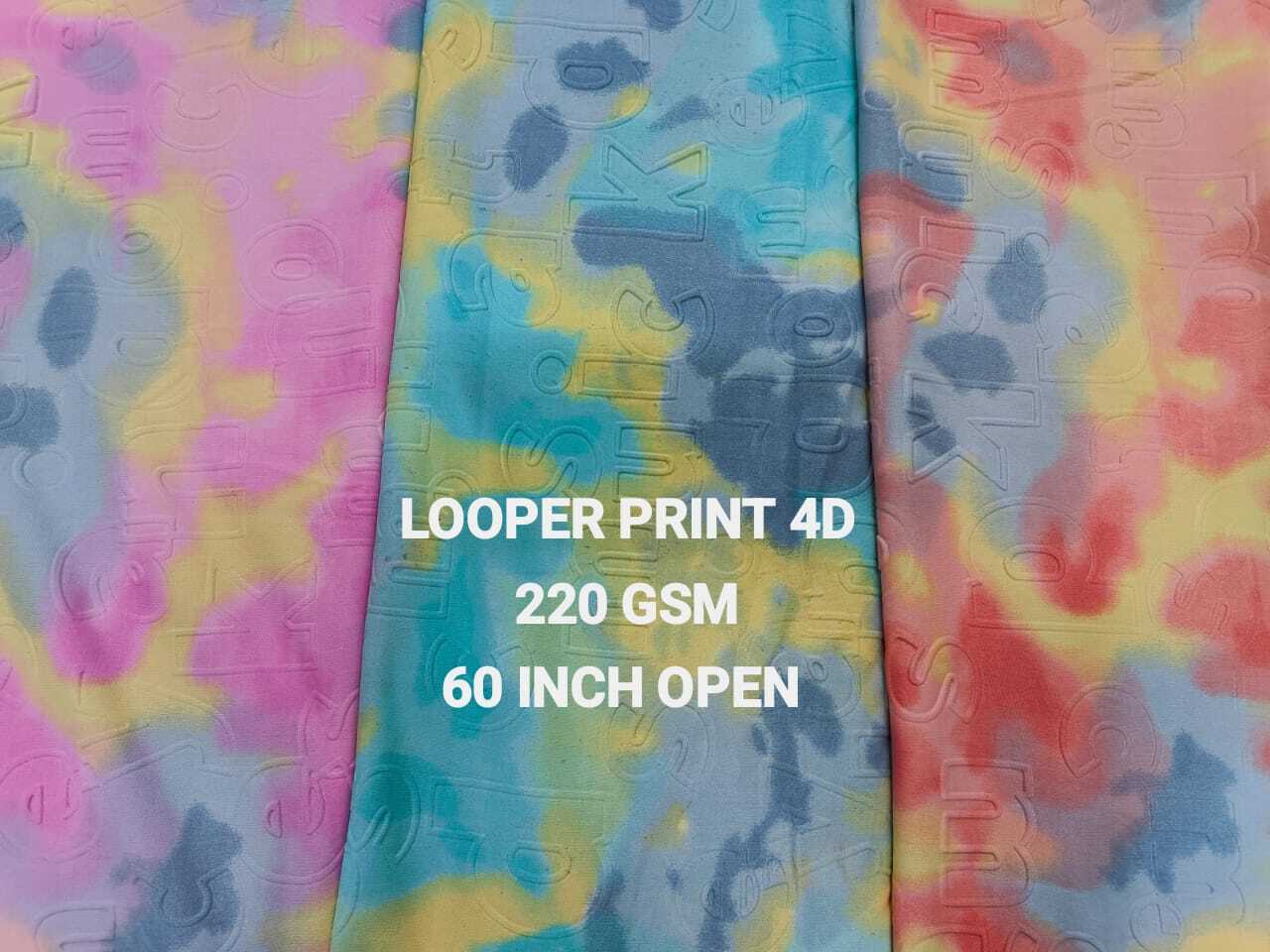 Knitted Pc Looper Lycra Pitching Fabric
