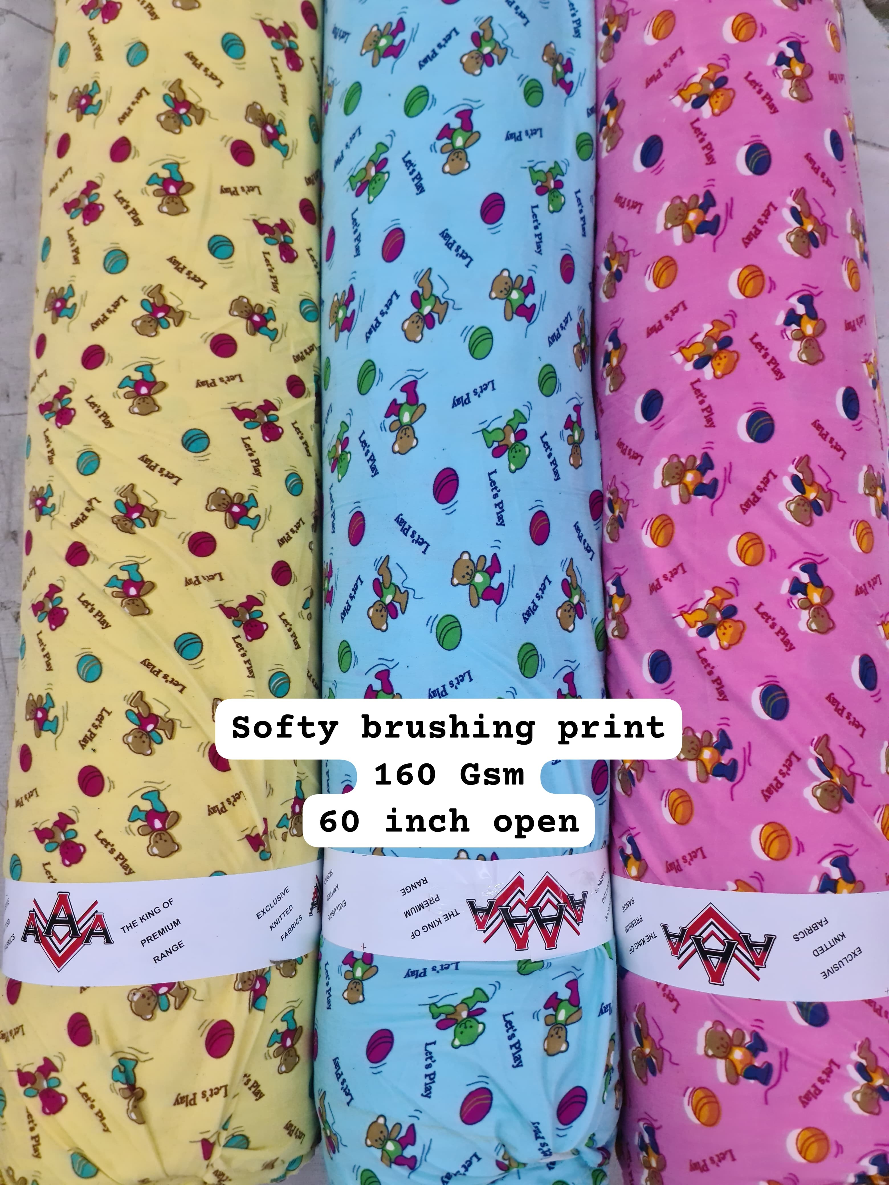 Knitted Softy Lycra Brushing Print Lycra Fabric