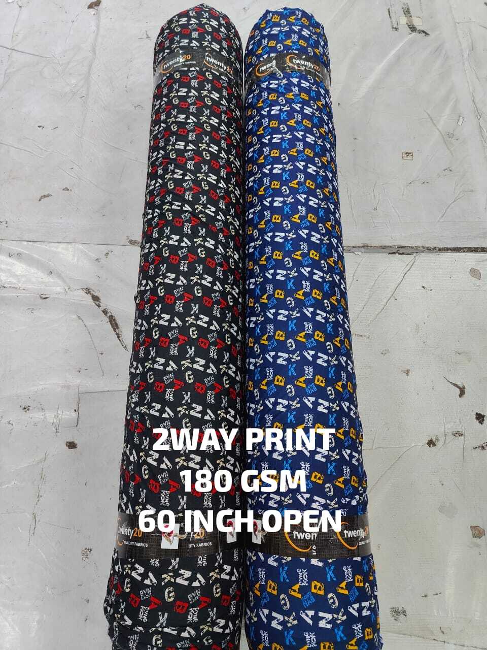 Knitted 2 Way Print Lycra Fabric