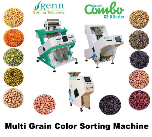 Multi Grain Color Sorter Machine - 64 Channels, 220 Power Ratings | 99% Accuracy, High Capacity From 1 To 10