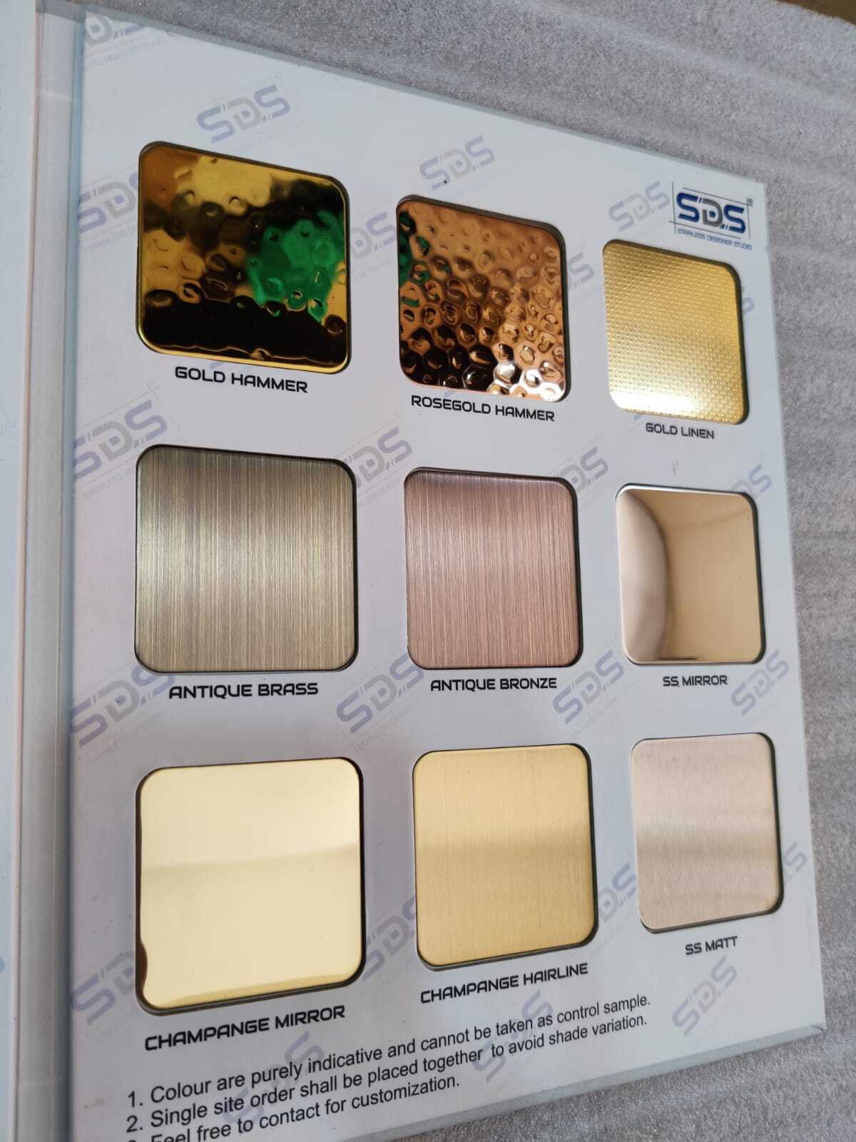 Ss304 Pvd Ti Coated Sheet By Sds