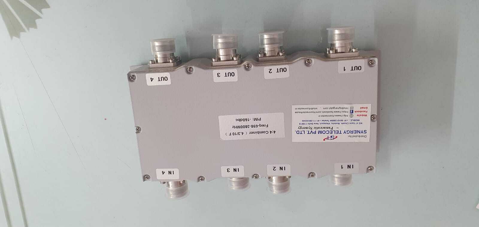 4:4 Combiner Freq 698-3800 Mhz Pim 160dbc