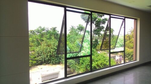 Aluminium Window - Aluminium Frame, Glass Sliding Door Roller, Transparent Color | Customizable Designs, Fiberglass Screen Netting, Energy Efficient