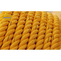 PP Yellow Rope - Polypropylene, Round Shape, Twisted Texture , Bright Yellow for Enhanced Visibility in Industrial Applications