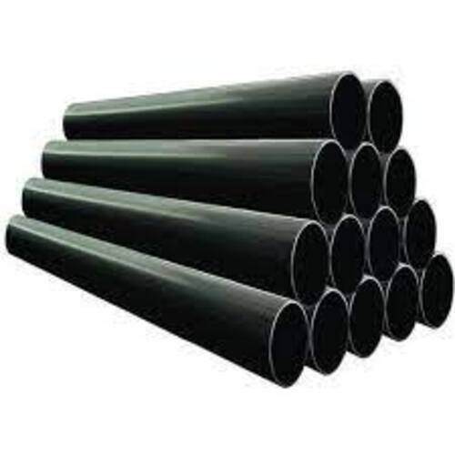Black Pipes - Carbon Steel, 6m Length, Round, Customizable Sizes | Durable, Corrosion Resistant, Hot Rolled, Astm Iso Standard, Black Painted Finish