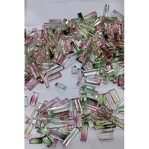 Bio Colour Tourmaline Cut Beads - High-Quality Stone, Customized Sizes, Multi-Colored Round Beads, Polished Pearl Finish, Perfect for Jewelry Design