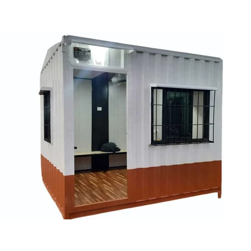 Portable Site Offices Cabin - Color: White And Red