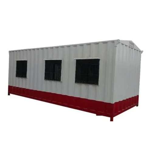 Industrial Portable Cabin - Color: White And Red