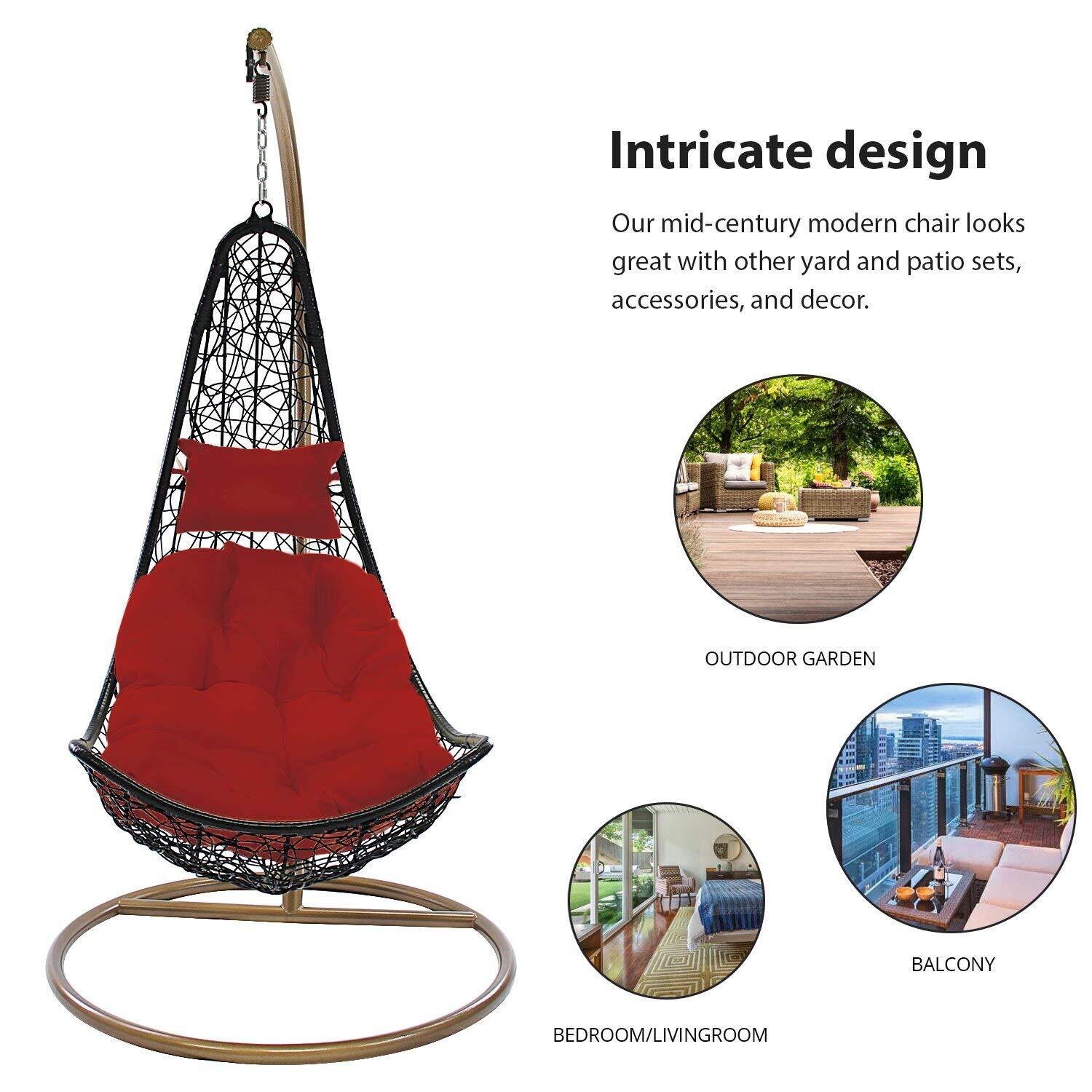 Iron Hanging Swing Chair - Application: Garden