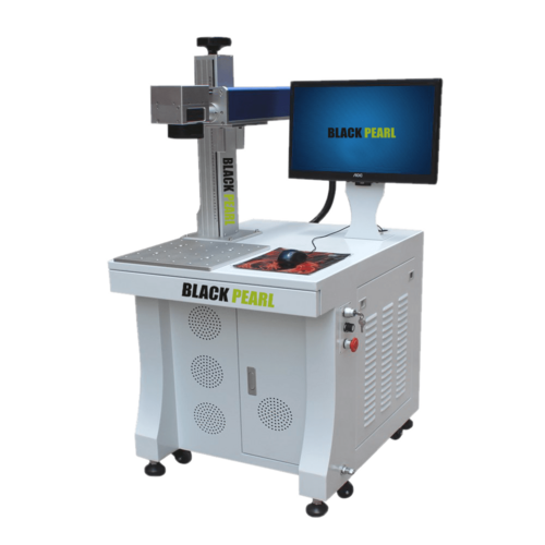 Fiber Laser Marking Machine - 1000W, 3x2x2 Dimensions | Air Cooling, 0.003 Accuracy, Marks Metal & Plastic Components