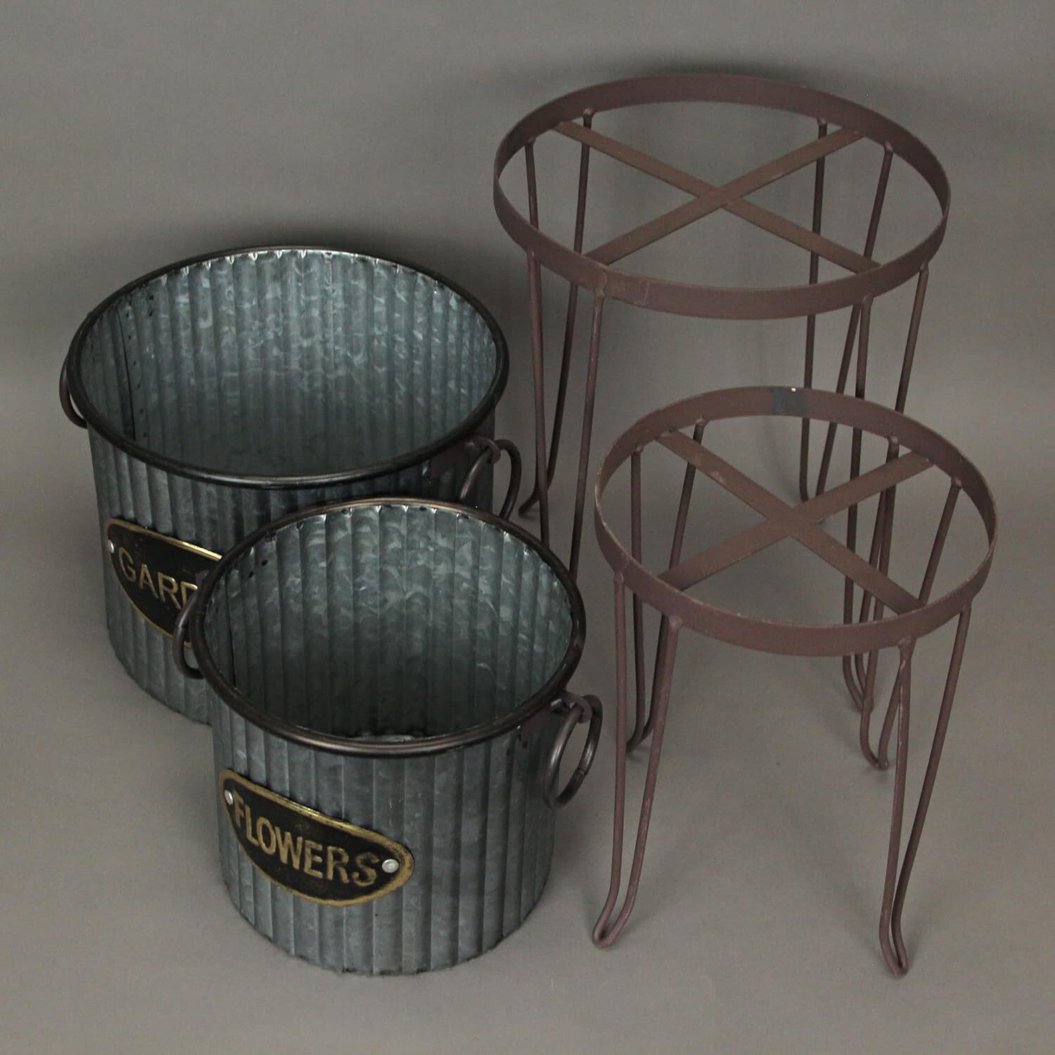 Metal Planter Set