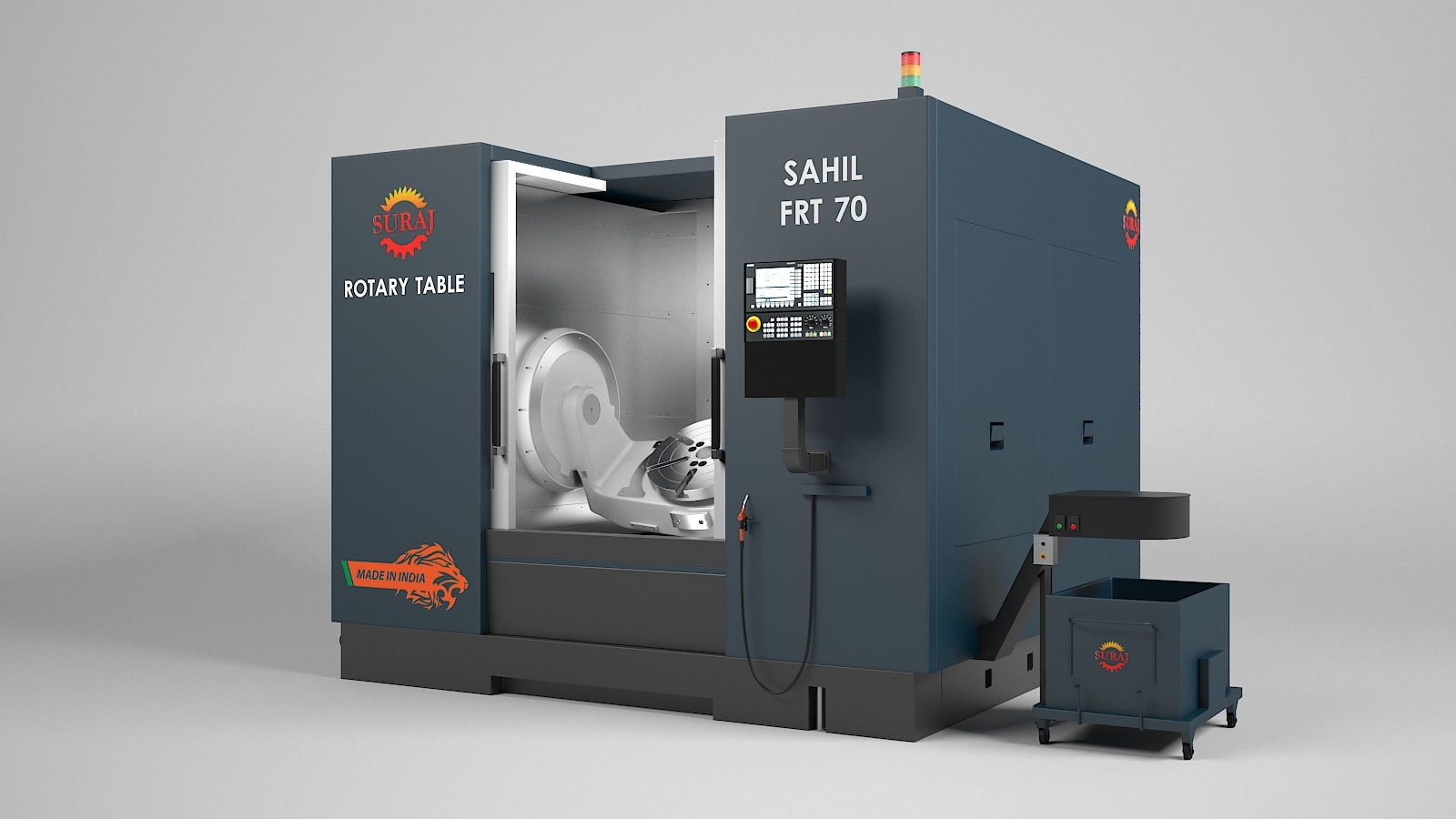 5-axis Cnc Vmc With Rotary Table Frt Series