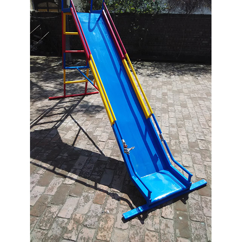 Iron Playground Slide - 6 Feet Stainless Steel, Manual Speed Control for Ages 5-12 with Safety Features