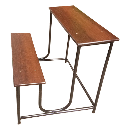Durable 3 Feet Brown School Bench