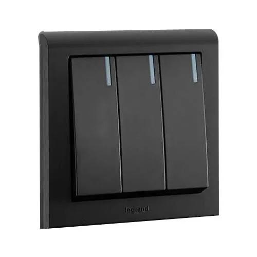 Legrand Myrius Modular Switches - Color: Black