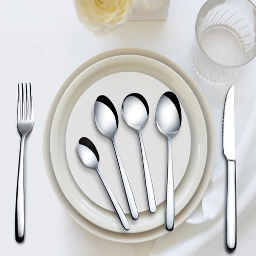 Cream Orchid Mirror Finish Cutlery Set