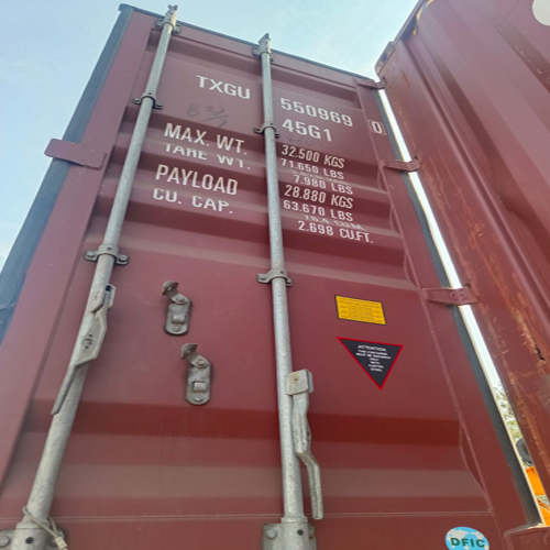 Used 40Feet HC Shipping Containers - Stainless Steel or Mild Steel, Customized Dimensions, Polished Coating for Commercial Use