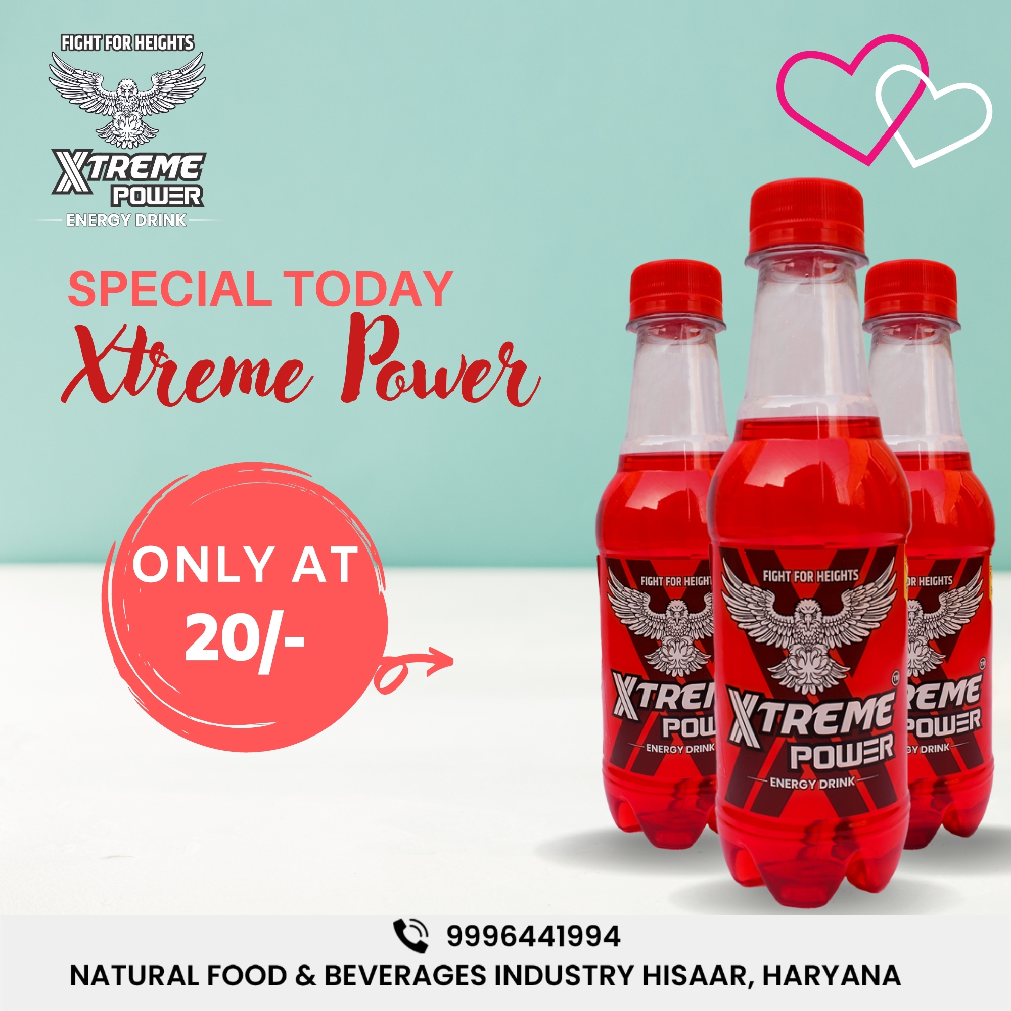 Xtreme Power Red Packaging: Bottle