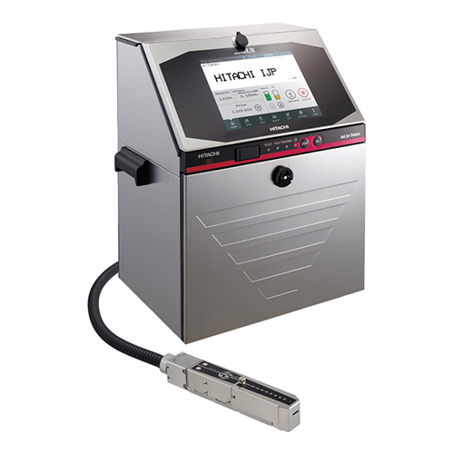 HITACHI UX H150W Continuous Inkjet Printer - Stainless Steel, High-Speed Processor, Touch Screen Interface | Automatic Printing for Industrial and Commercial Use