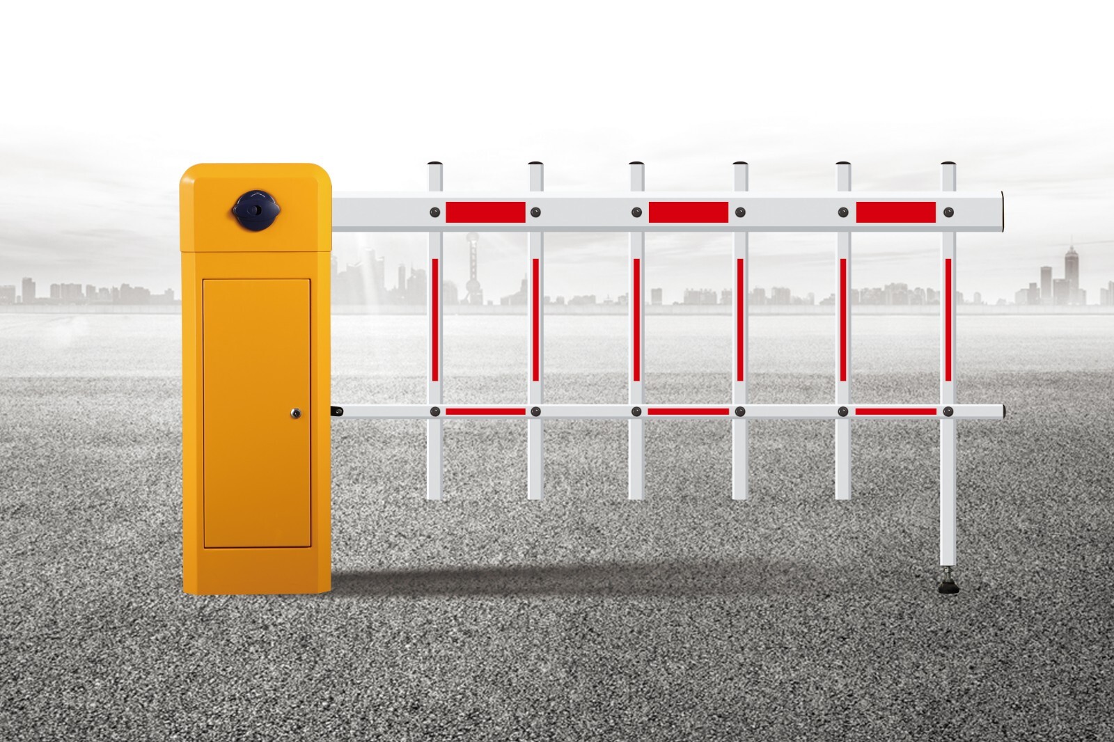 Road Barrier Gate - Robust Design, Integrated With Parking Management System | Manual Release, Reversing On Obstacle, Optional Remote Control And Accessories