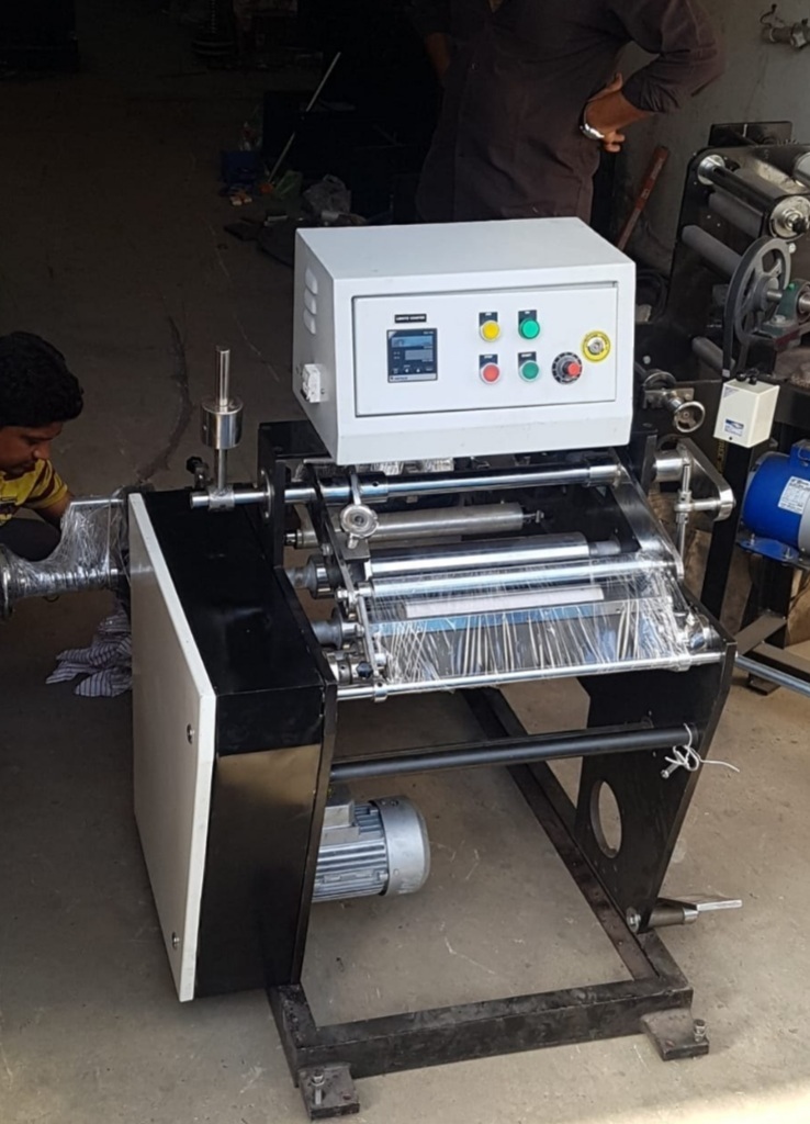 Aluminium Foil Rewinding Machine - Grade: Semi-automatic