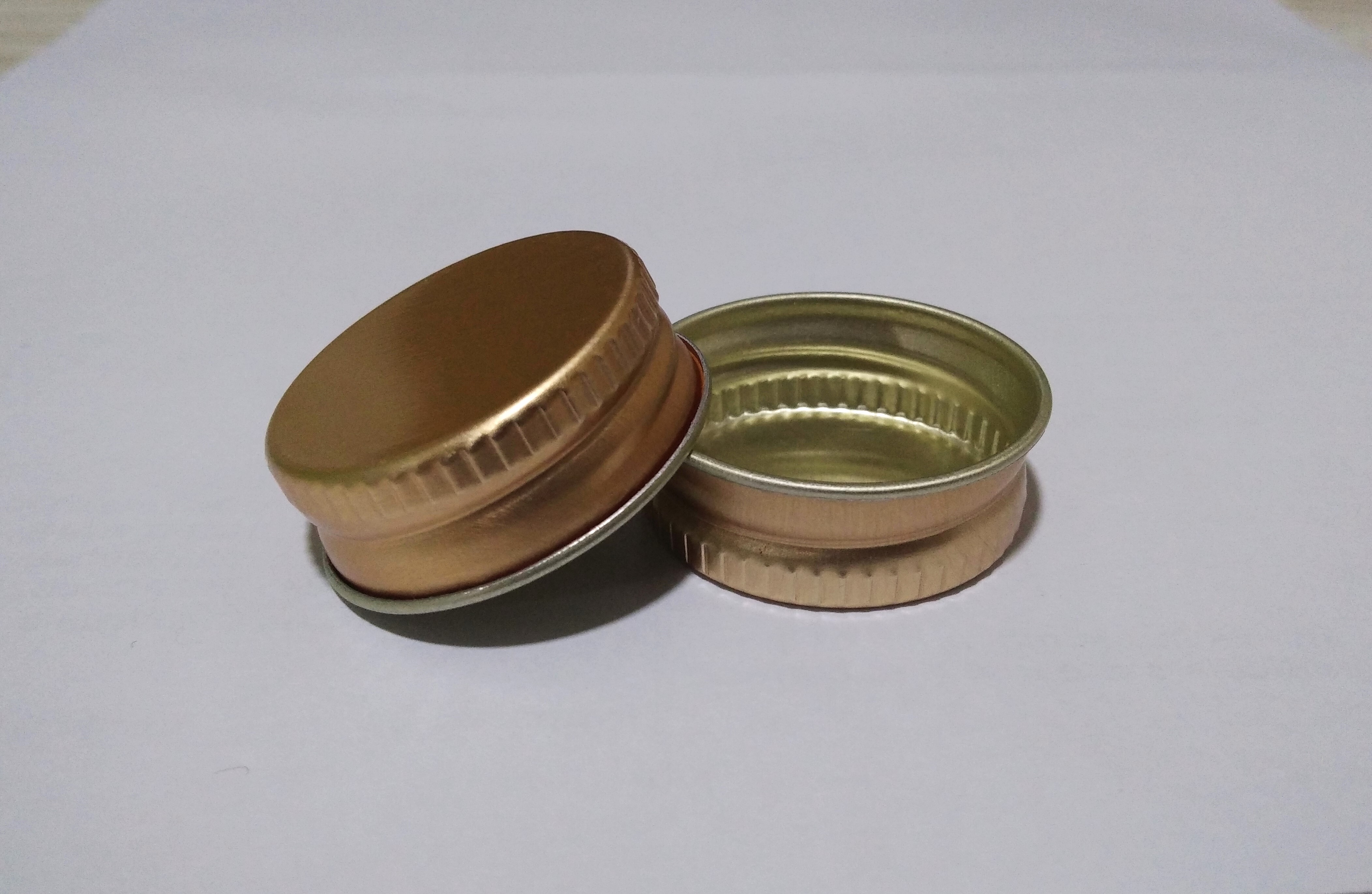 Ro/screw Cap - 29mm Gold/silver | Tinplate Material Premium Quality Screw Cap