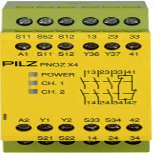 Pnoz X4 Safety Relay - 24vdc, 4 Outputs | Dimensions: 3.15 X 7.09 X 11.42 Inches, Weight: 9.5 Oz, Technical Manual 19894-en-07