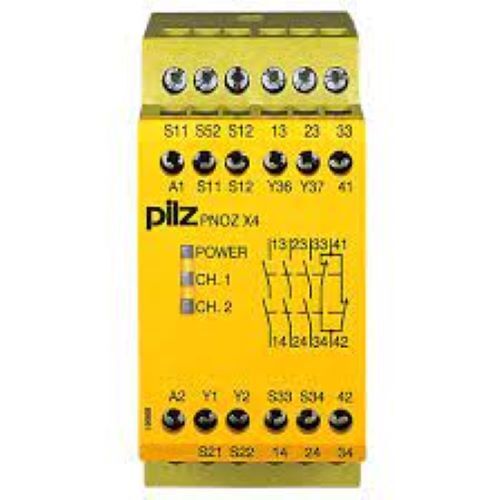 Pnoz X4 Safety Relay - 24vdc, 4 Outputs | Dimensions: 3.15 X 7.09 X 11.42 Inches, Weight: 9.5 Oz, Technical Manual 19894-en-07