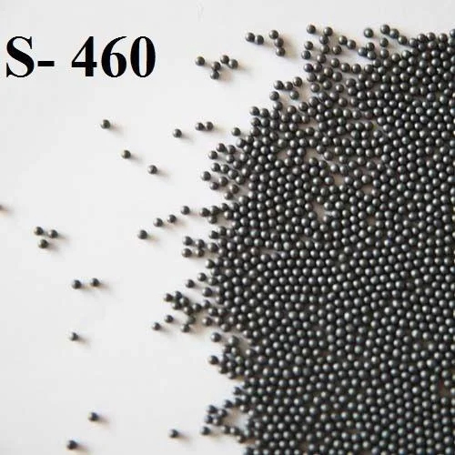 S 460 Steel Shot - Coated Steel Shot, 1.2mm Size, Black Color | Versatile Industrial Abrasive for Surface Preparation & Finishing
