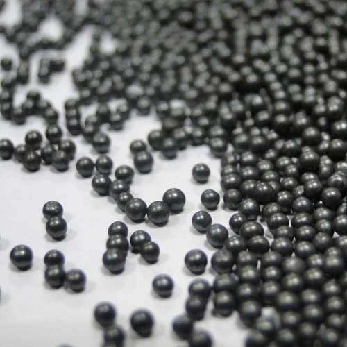 S 230 Steel Shot - 0.6mm Size, Matte Black Color | High-Quality Industrial Abrasive for Surface Preparation