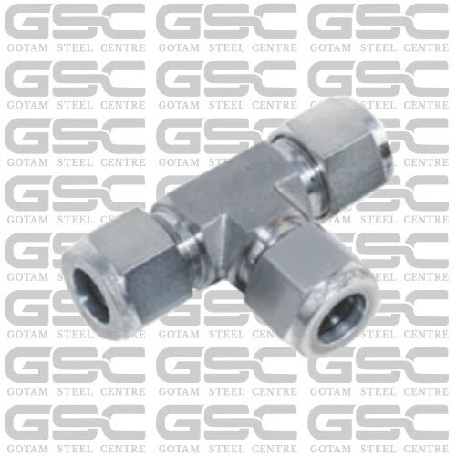 SS डबल फेरुल समान टी