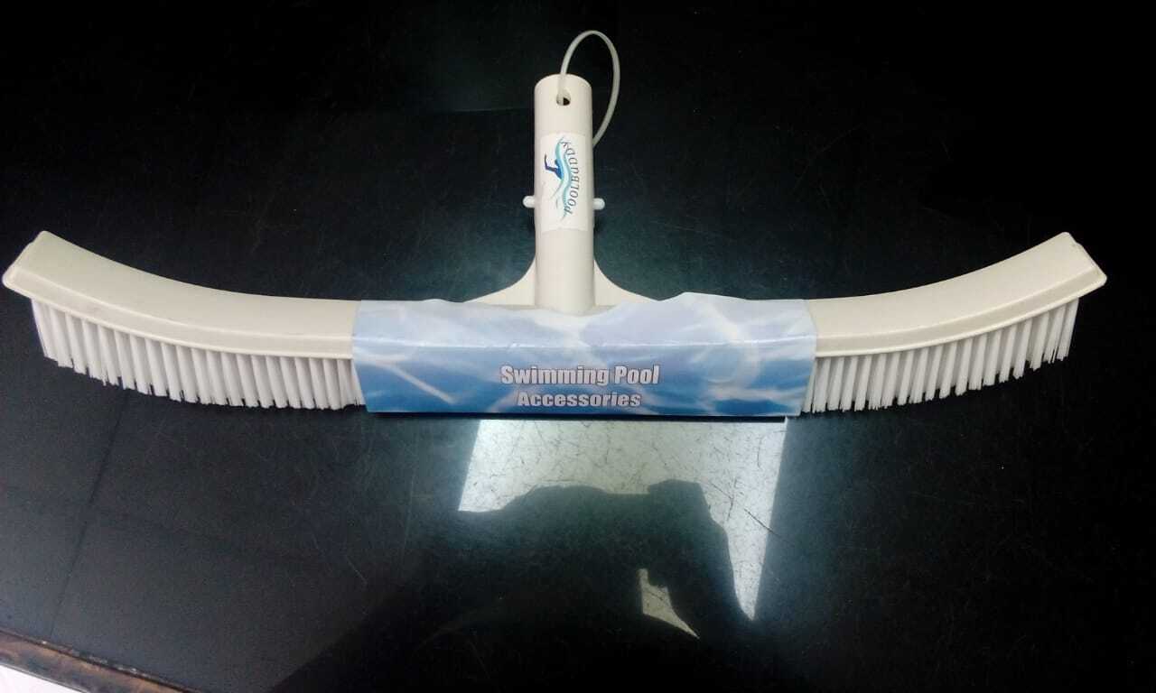 Swimming Pool Wall Brush Curved - Color: White