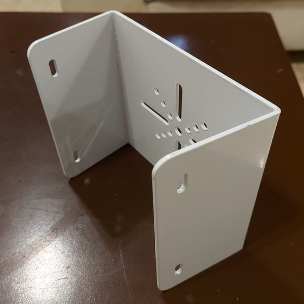 Dome Camera Round Wall Bracket - Stainless Steel, 140 X 170 X 80 Mm Size | Laser Cutting, Cnc Punching, Commercial Usage