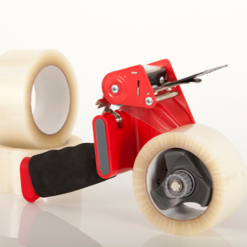 Handy Tape Dispenser - Plastic, Standard Size | Lightweight Design, Sharp Cutting Blade, Effortless Tape Application For Home, Office, Workshops