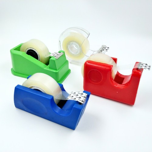 Mini Desktop Tape Dispenser - Plastic Material | Compact Design For Easy Access And Efficient Tape Cutting