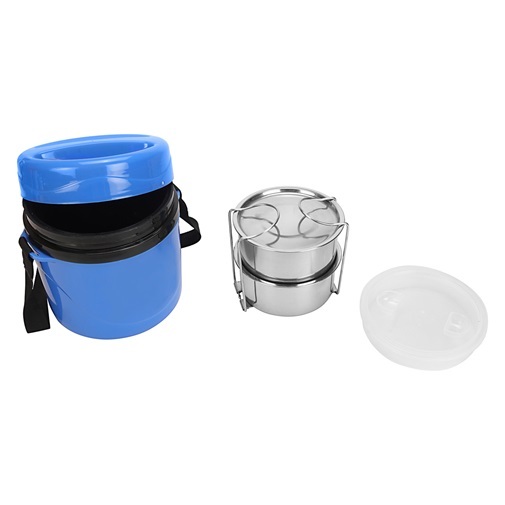 इन्सुलेटेड स्टेनलेस स्टील 2 टियर लंच बॉक्स