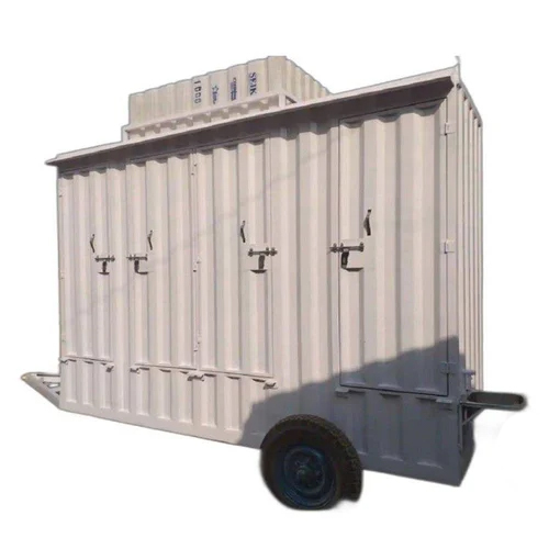 Mild Steel Portable Toilet Cabin - Color: As Per Requirement