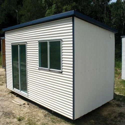 Steel Portable House Cabin - High-Quality Steel Container, Custom Color Options and PVC Windows & Sliding Door | High Wind Resistance for Versatile Use