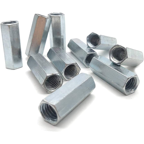 Hex Coupling Nut - Color: Silver