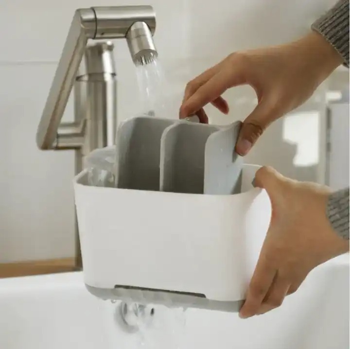 Toothbrush Holder - Abs Plastic, Standard Size, Multicolor | Detachable Design For Easy Cleaning, Multipurpose Versatile Storage, Ventilated With Drainage Notches For Quick Drying