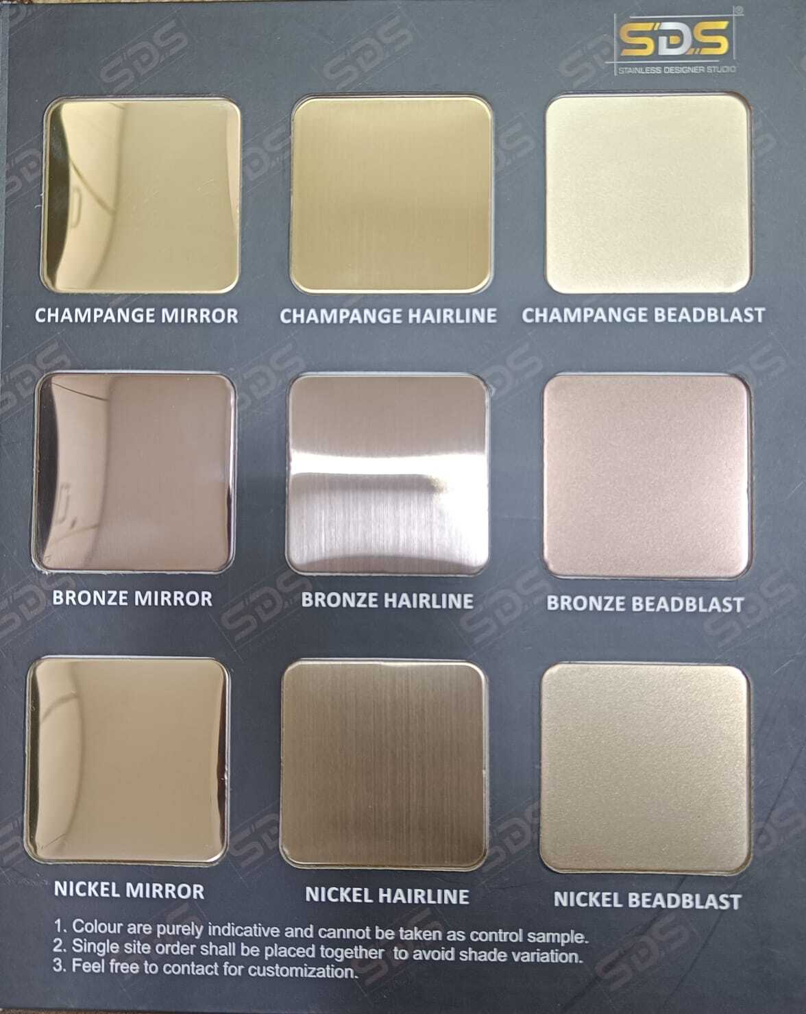 Stainless Steel Color Decorative Sheet By Sds