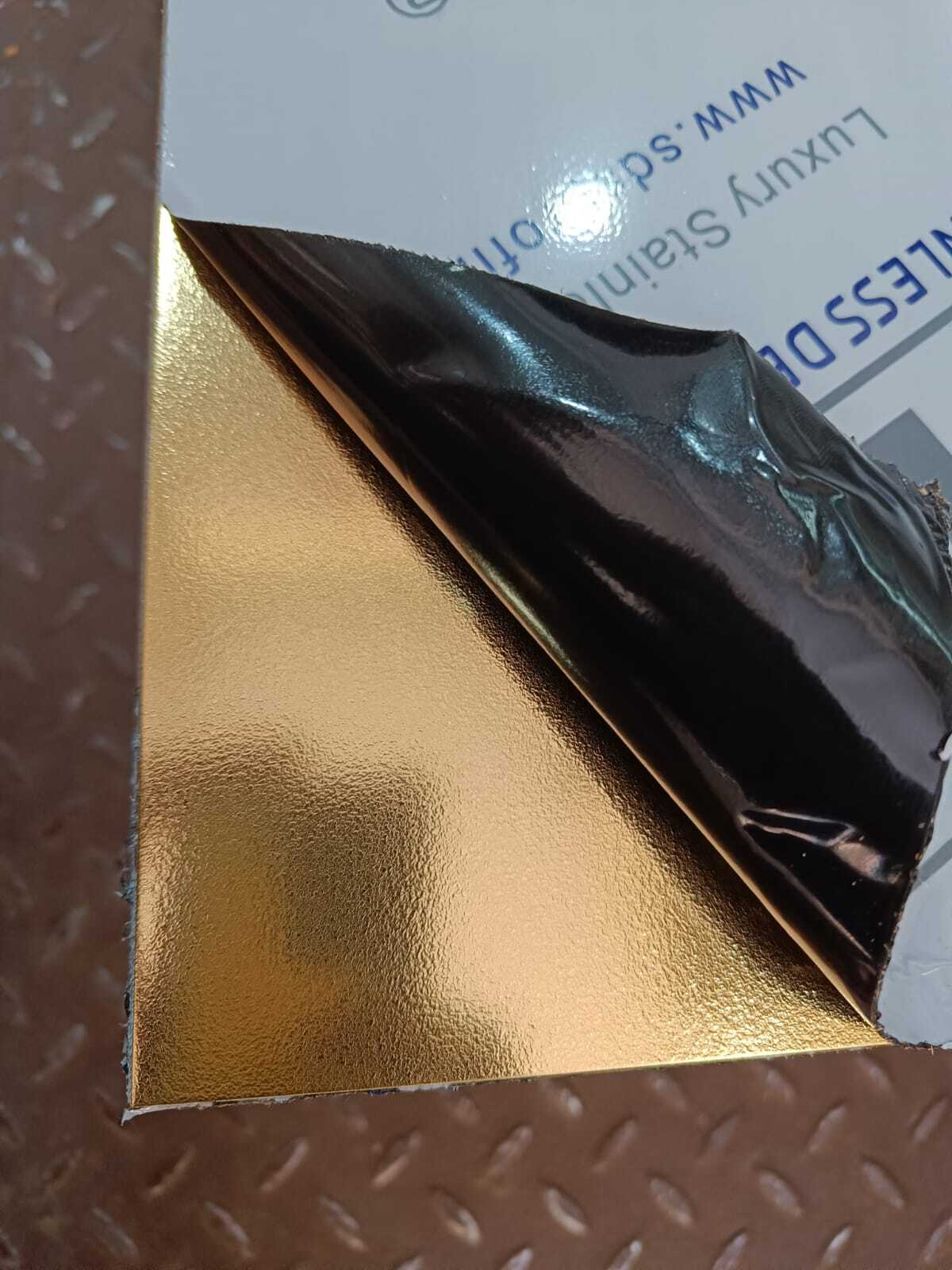 Designer And Decorative Stainless Steel Sheets Gold Pvd By Sds