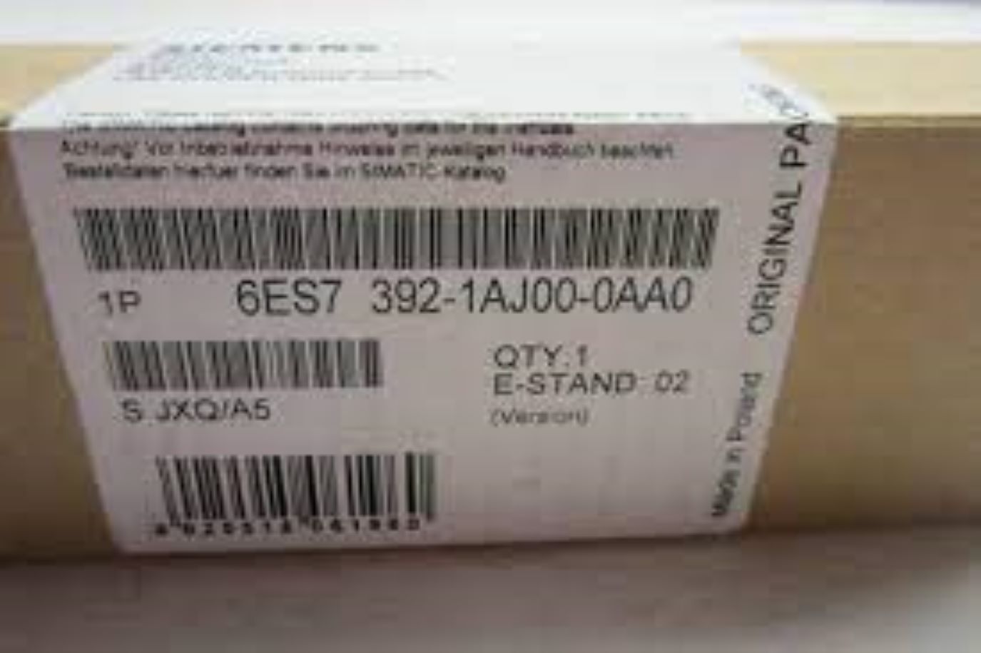 6es73921aj000aa0-siemens Programmable Logic Controller - Dimension (L*w*h): 1.654 X 5.63 X 1.142 Millimeter (Mm)