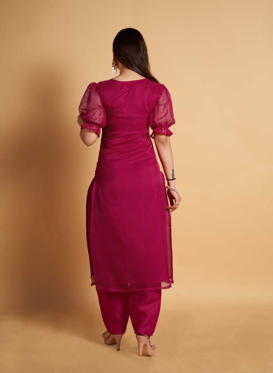 Round Neck Kurti Set