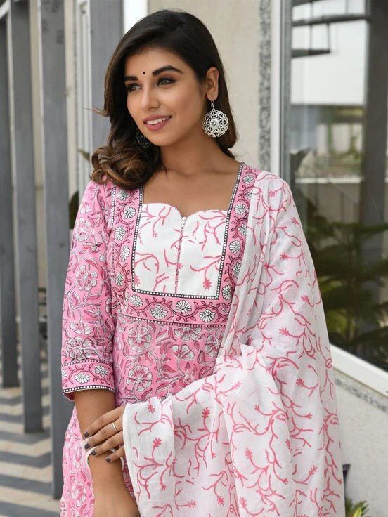 Different Types Of Bottoms For Kurtis - Rayon Plazzo & Kota Checks Dupatta Set | Elegant Design, Comfortable Fabric, Perfect Fit, Ready To Wear, Available In S-xxl