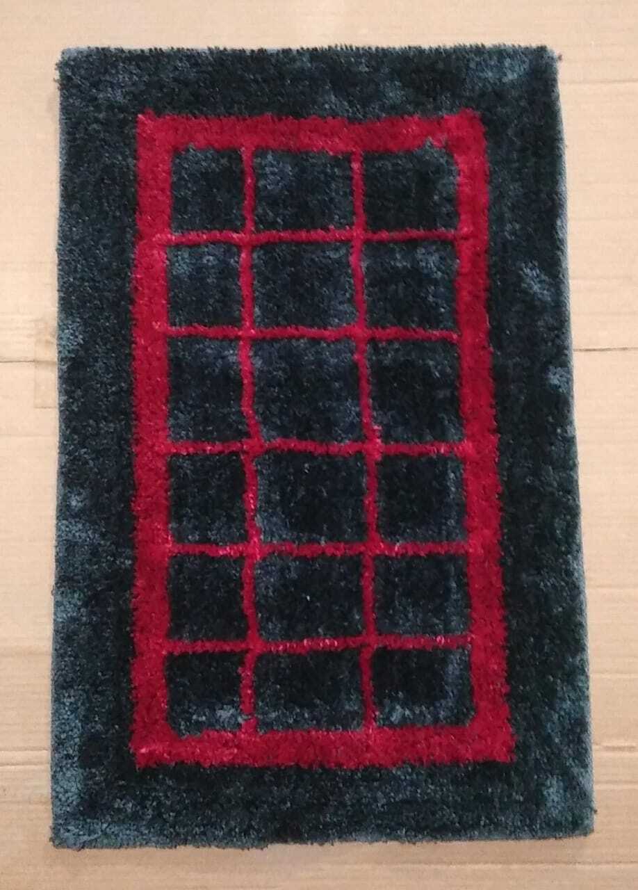 Micro Square Box Door Mats - Polyester, 16x24 Inches, Multi Coloured, Anti Slip | Customizable Design, Soft, Quick Drying, Washable, Water Absorbent