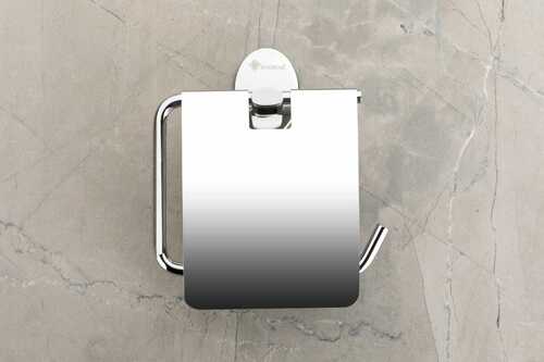 PAPER HOLDER (CORAL) - Stainless Steel, Oval Shape, Glossy Finish , Robust Design with Minimalist Aesthetic for Efficient Paper Dispensing