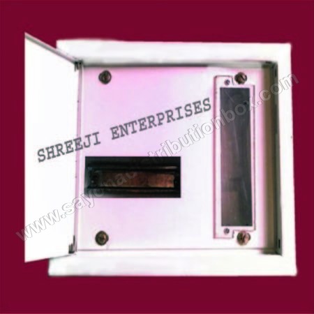 White Electronic Spn Double Door Box