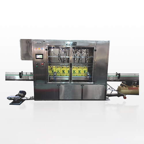 Automatic Volumetric PLC Filling Machine - Stainless Steel, Electric Drive Type | High Efficiency, Semi-Automatic with Frequency Speed Control